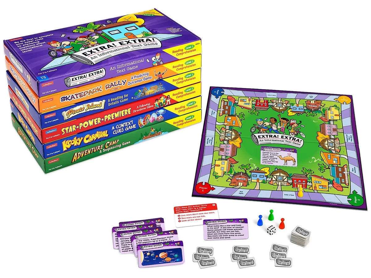 Reading Comprehension Games Library - Gr. 1-3 - US 8630