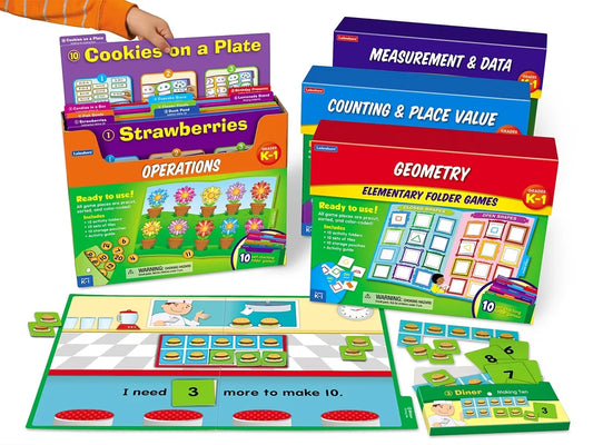 Math Folder Game Libraries - K-Gr. 1 - Complete Set - US 2129