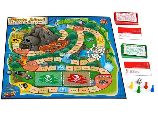 Pirate Island: Reading for Details Game - US 6191