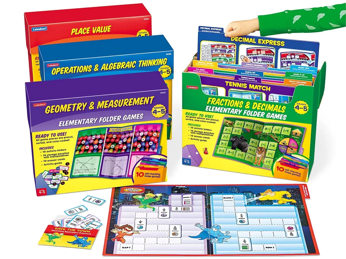 Math Folder Game Libraries - Gr. 4-5 - Complete Set - US 2020