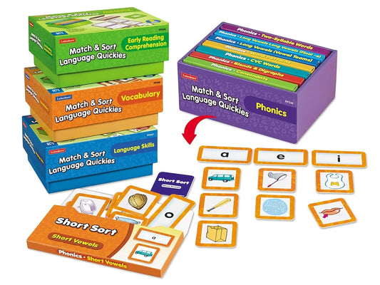Match & Sort Language Quickies - K-Gr. 1 - Complete Set - US 2828