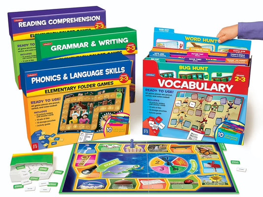 Reading & Writing Skills Folder Game Libraries - Gr. 2-3 - Complete Set - US 1727