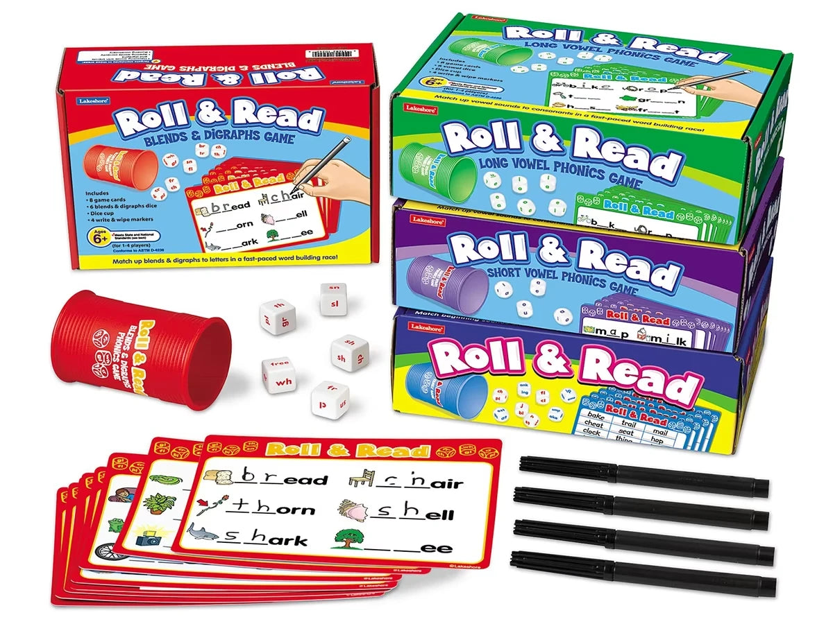 Roll & Read Phonics Games - Complete Set - US 4413
