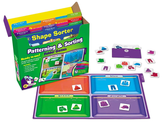 Patterning & Sorting Folder Game Library - Pre K-K - US 4131