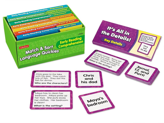 Match & Sort Early Reading Comprehension Quickies - K-Gr. 1 - US 3056