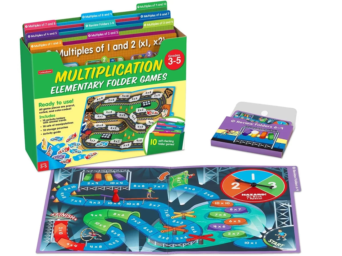 Multiplication Facts Folder Game Library - Gr. 3-5 - US 7434