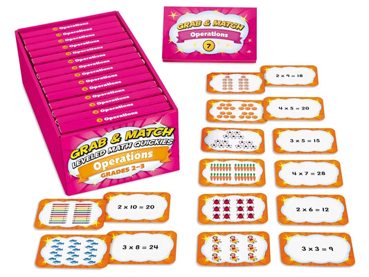 Grab & Match Leveled Operations Quickies - Gr. 2-3 - US 4560
