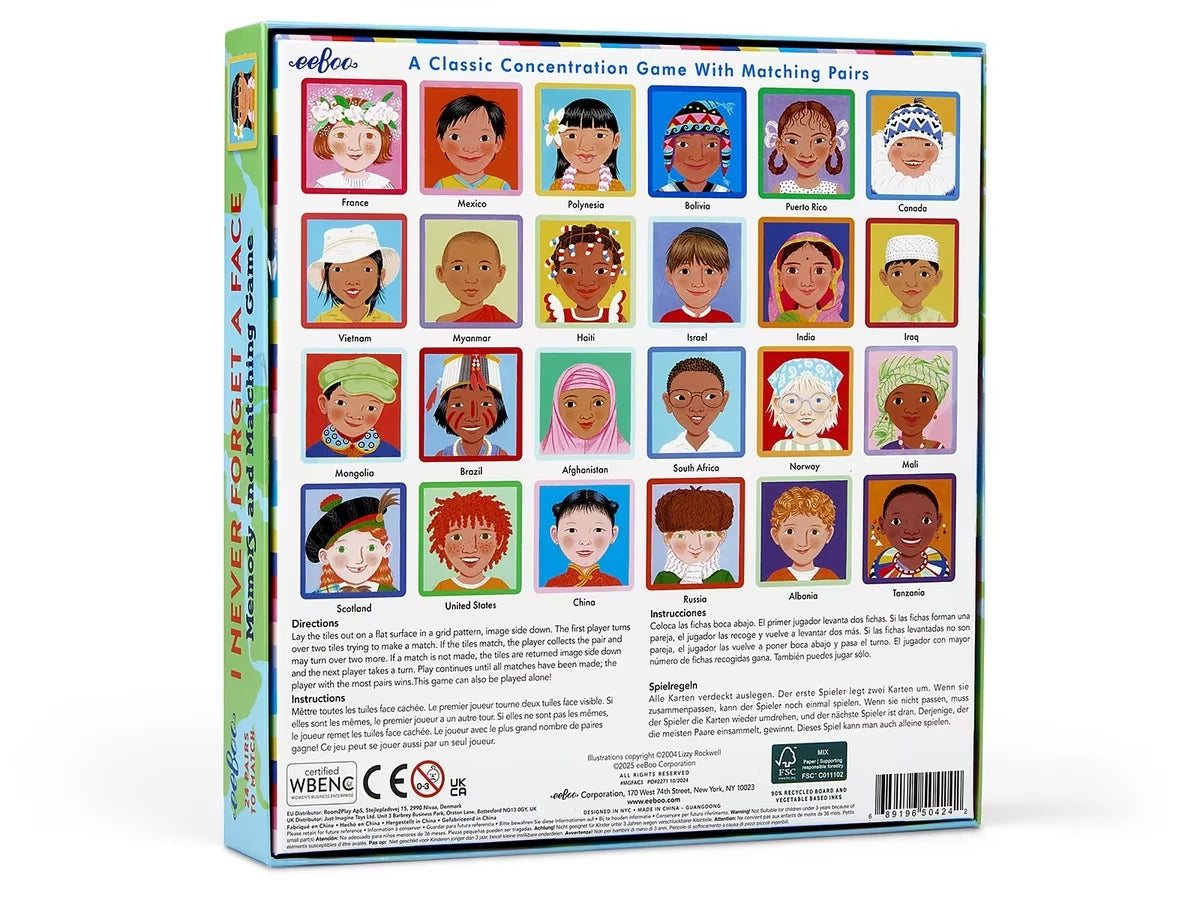 Kids Around the World Memory Match Game - US 5272