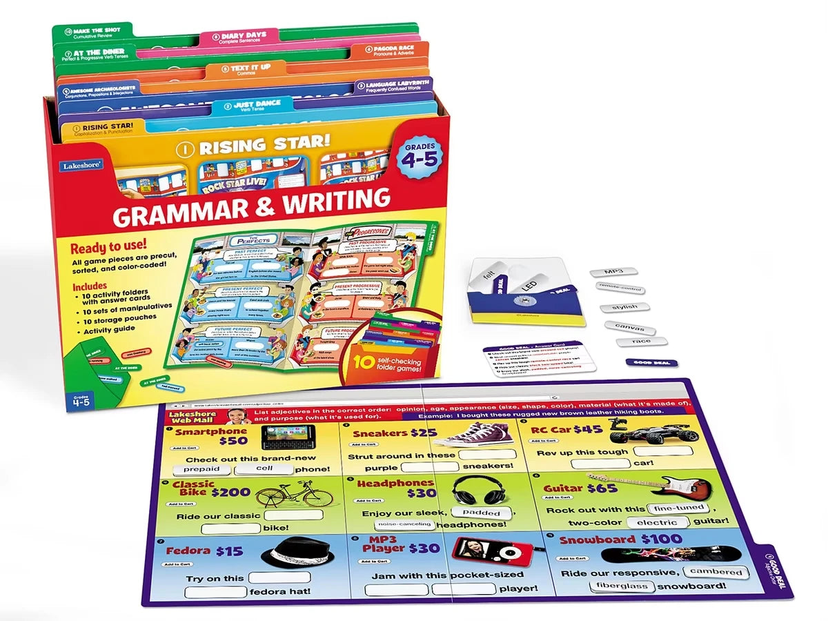 Grammar & Writing Folder Game Library - Gr. 4-5 - US 1884