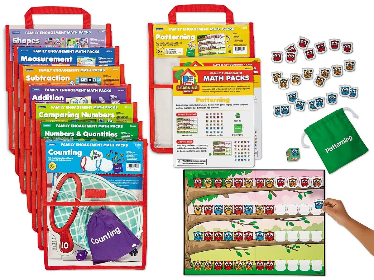 Family Engagement Math Packs - Preschool-Kindergarten - Complete Set - US 9285