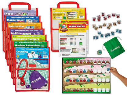 Family Engagement Math Packs - Preschool-Kindergarten - Complete Set - US 9285