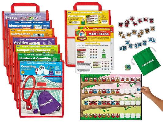 Family Engagement Math Packs - Preschool-Kindergarten - Complete Set - US 9285