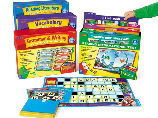 Reading & Writing Skills Folder Game Libraries Gr. 4-5 - Complete Set - US 2548