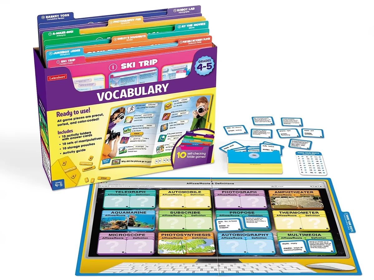 Vocabulary Folder Game Library - Gr. 4-5 - US 7334
