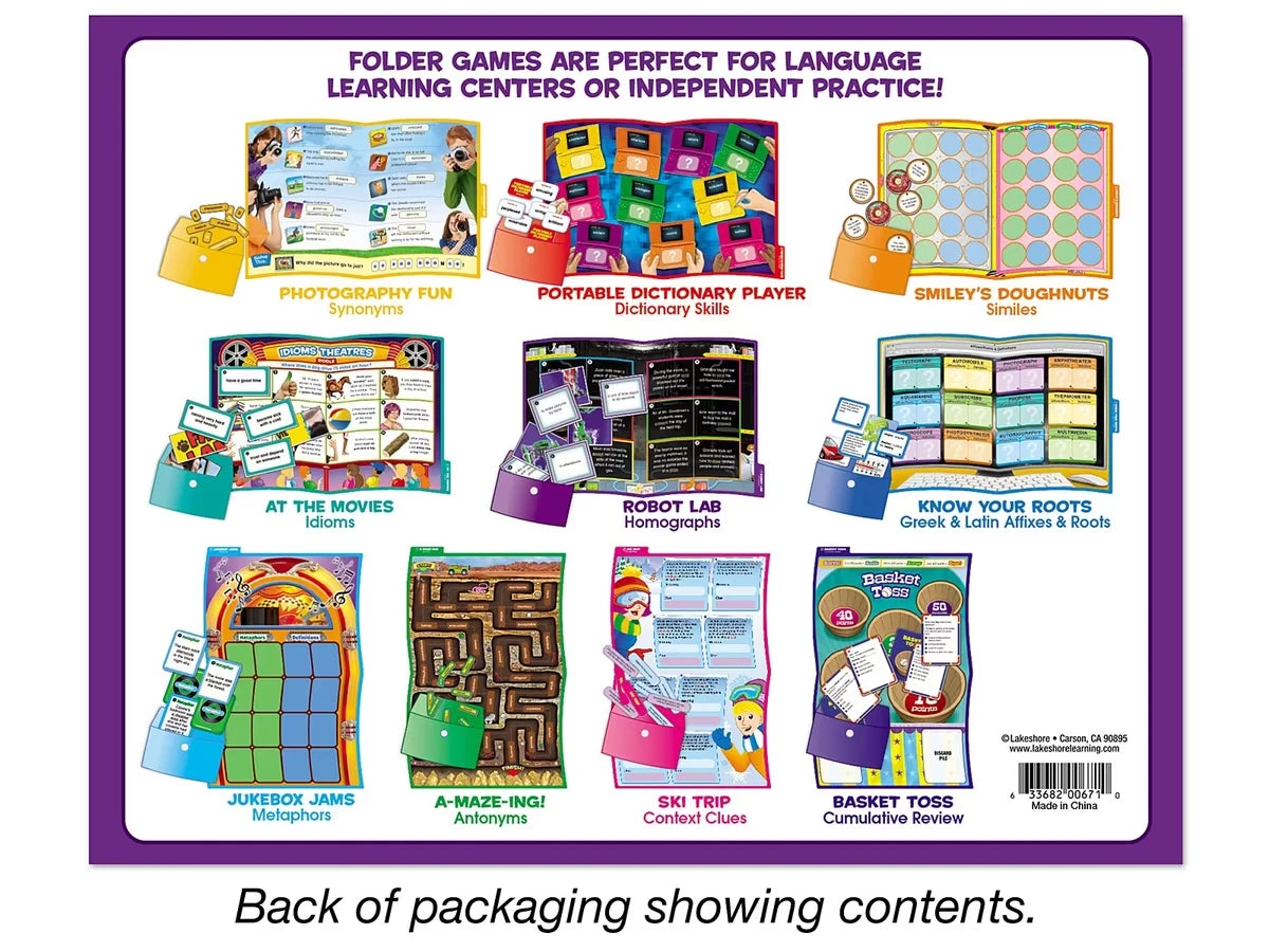 Vocabulary Folder Game Library - Gr. 4-5 - US 7334