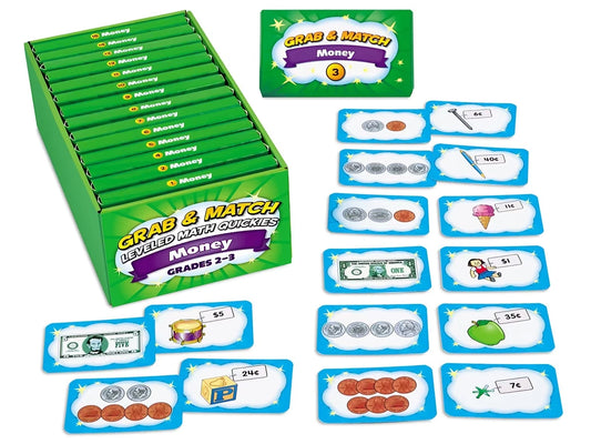Grab & Match Leveled Money Quickies - Gr. 2-3 - US 2284