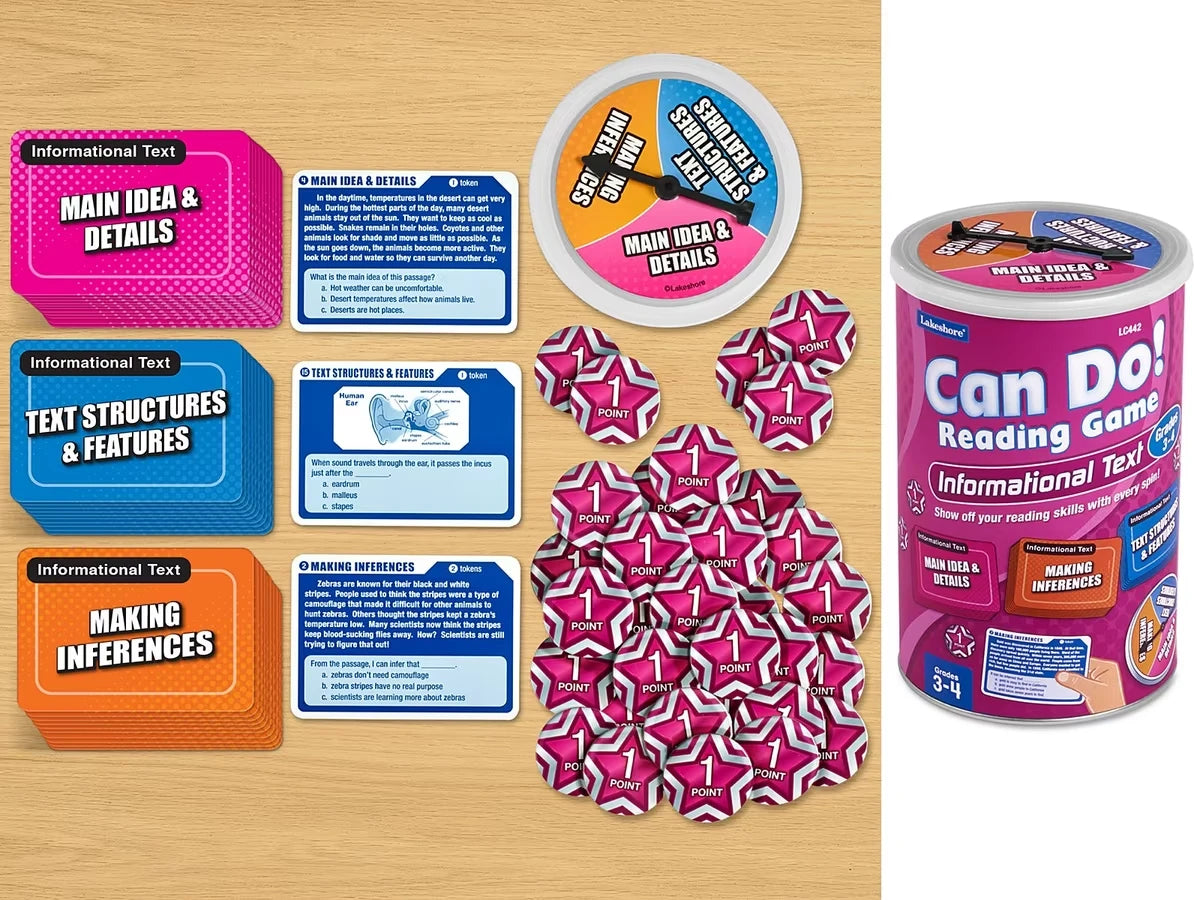 Can Do! Reading Informational Text Game - Gr. 3-4 - US 4332