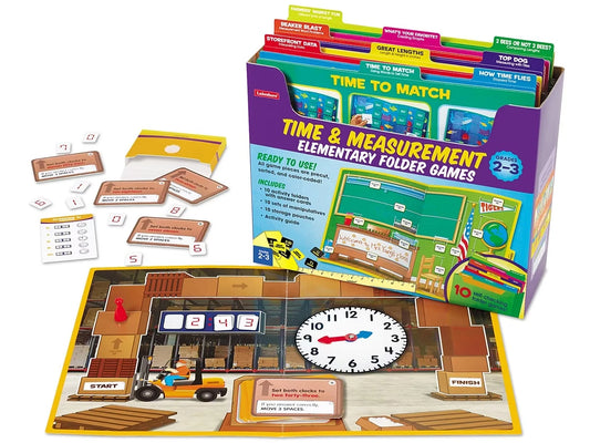 Time & Measurement Folder Game Library - Gr. 2-3 - US 8084
