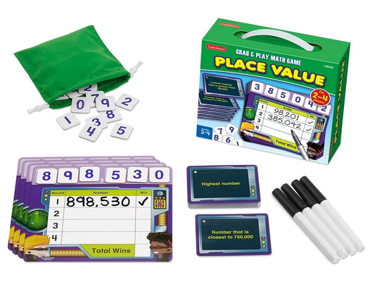 Place Value Grab & Play Game - Gr. 3-4 - US 6144