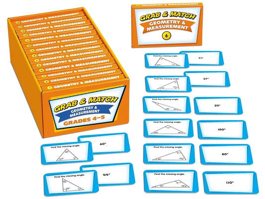 Grab & Match Leveled Geometry & Measurement Quickies - Gr. 4-5 - US 8248