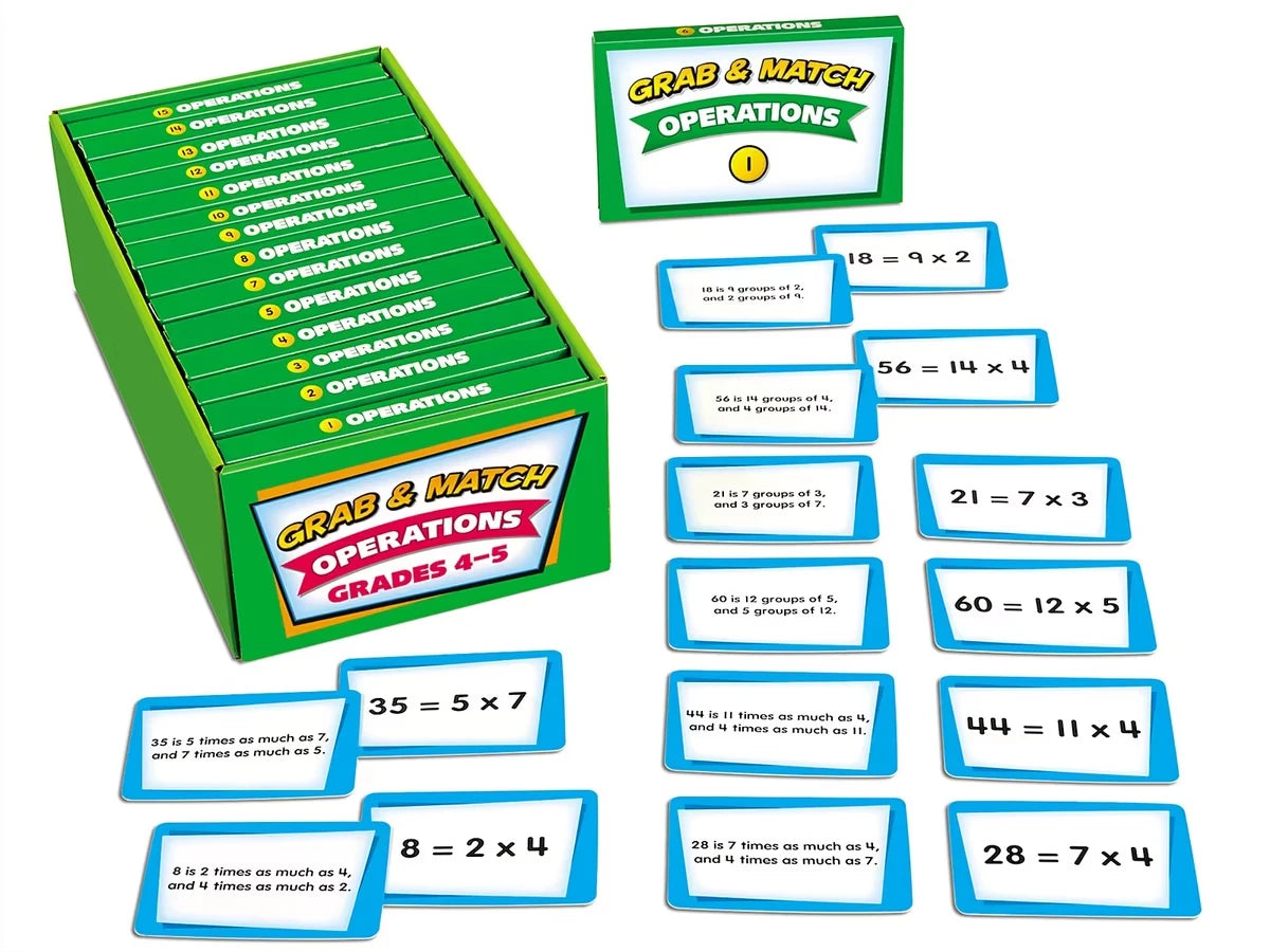 Grab & Match Leveled Operations Quickies - Gr. 4-5 - US 7506