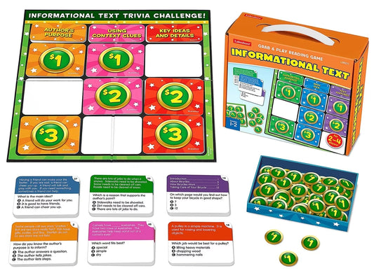 Informational Text Grab & Play Game - Gr. 1-2 - US 4626