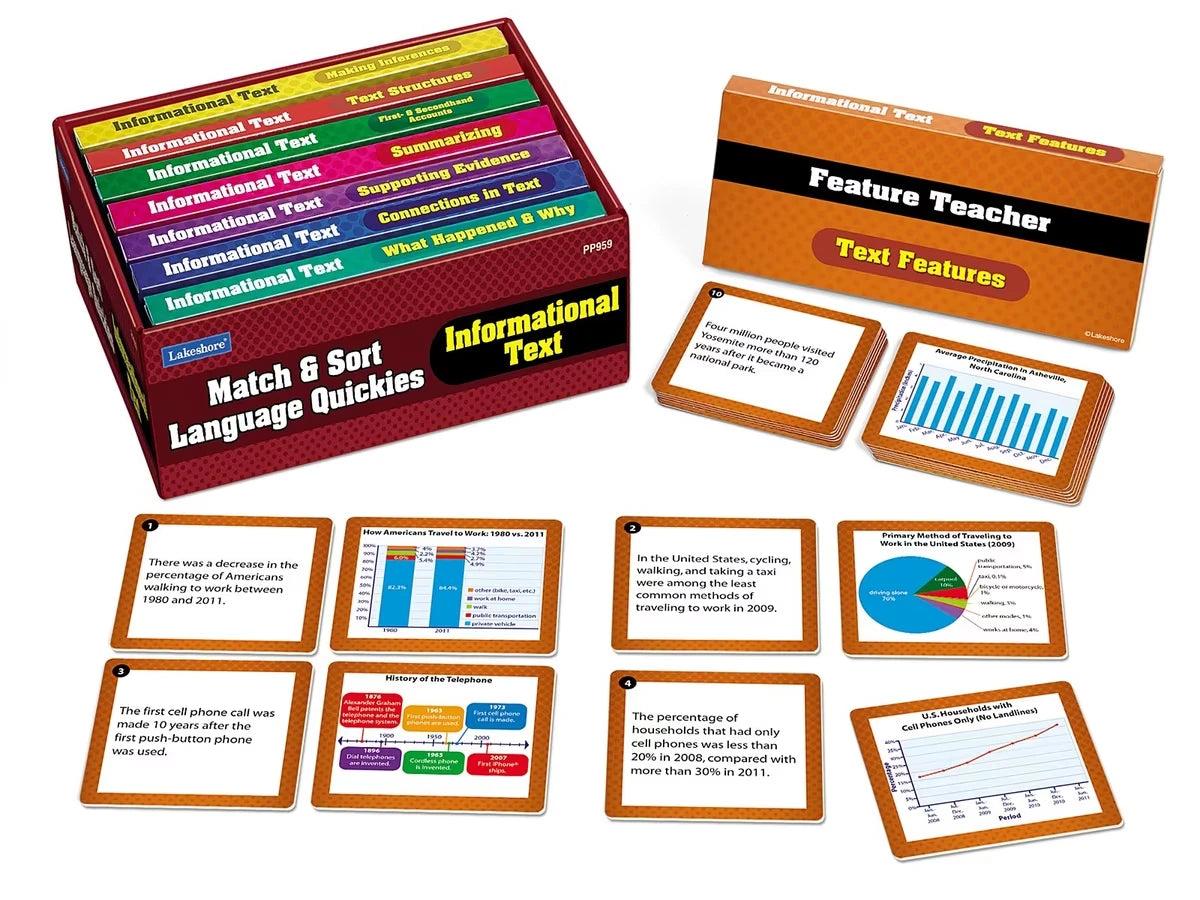 Match & Sort Informational Text Quickies - Gr. 4-5 - US 7570