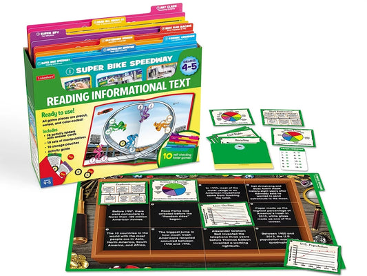 Reading Informational Text Folder Game Library - Gr. 4-5 - US 6067