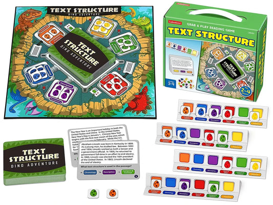 Text Structure Grab & Play Game - Gr. 3-4 - US 8291