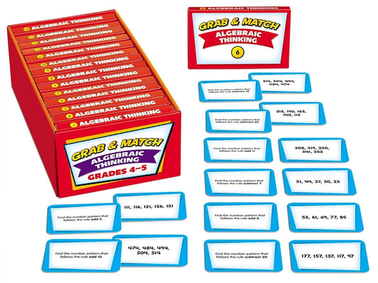 Grab & Match Leveled Algebraic Thinking Quickies - Gr. 4-5 - US 7492