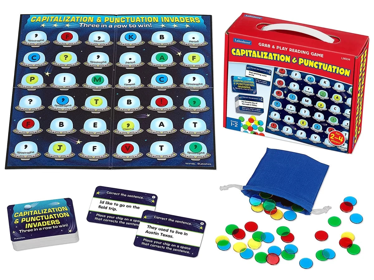 Capitalization & Punctuation Grab & Play Game - Gr. 1-2 - US 6274