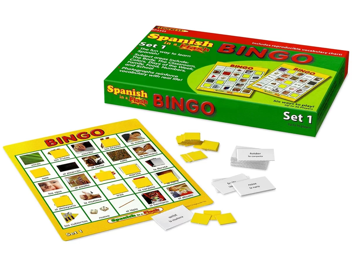 Spanish in a Flash Bingo - US 4918