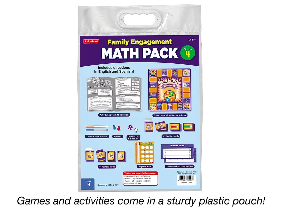 Family Engagement Math Pack - Gr. 4 - US 1425