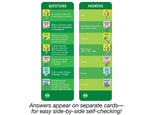 Brain Quest Challenge Cards - Gr. 3 - US 4649