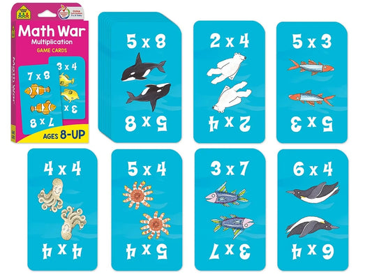 Math War: Multiplication Game Cards - US 5393