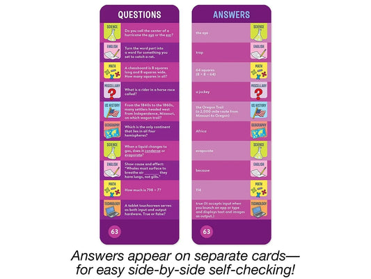 Brain Quest Challenge Cards - Gr. 4 - US 3097
