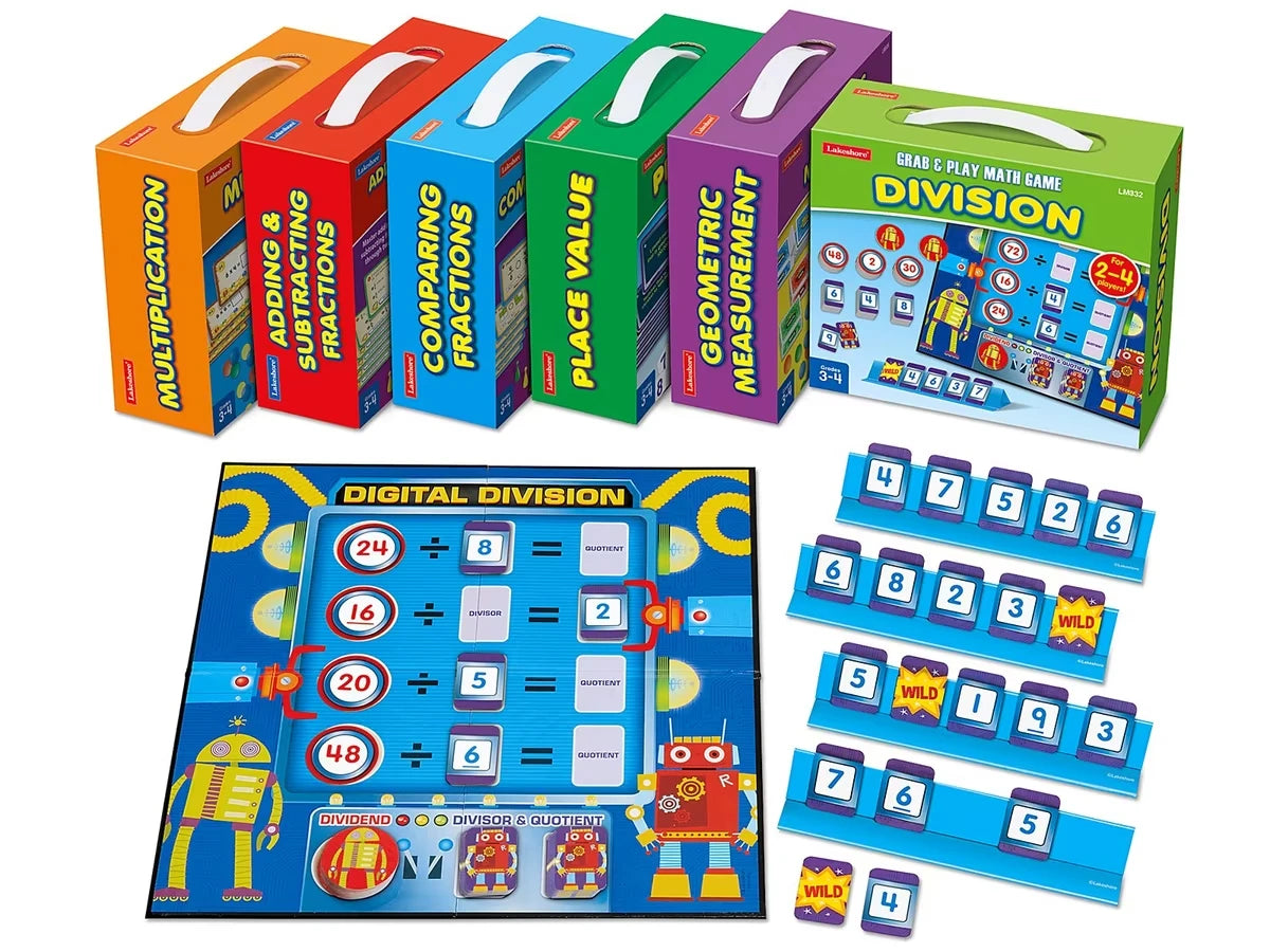 Grab & Play Math Games - Gr. 3-4 - Complete Set - US 1694