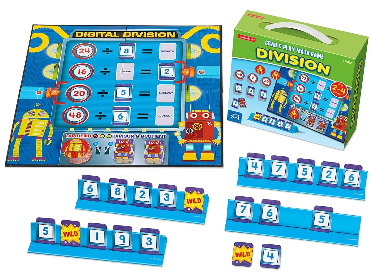 Division Grab & Play Game - Gr. 3-4 - US 9618