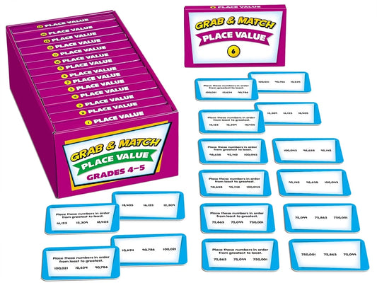 Grab & Match Leveled Place Value Quickies - Gr. 4-5 - US 1574