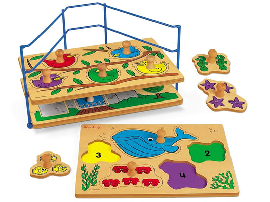 Big Knob Learning Puzzle Set - US 6253