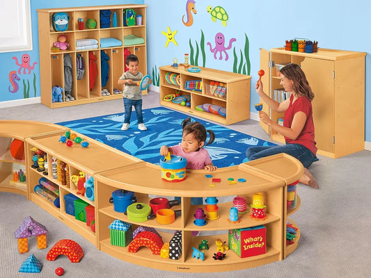 First Steps® Play-Top Storage Center with Acrylic Back - US 1401