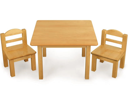 Toddler Hardwood Table & Chairs Set - US 1395