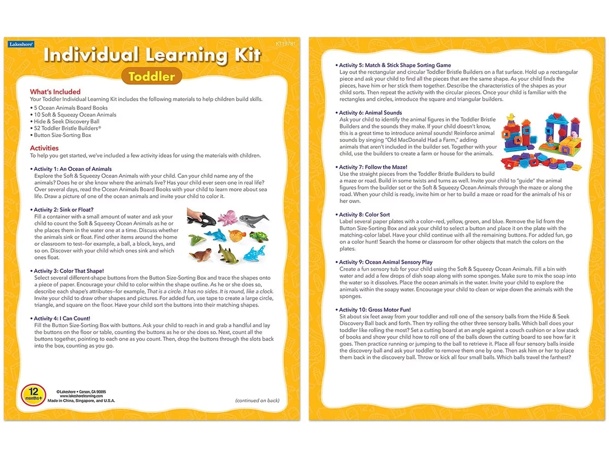 Toddler Individual Learning Kit - US 5332