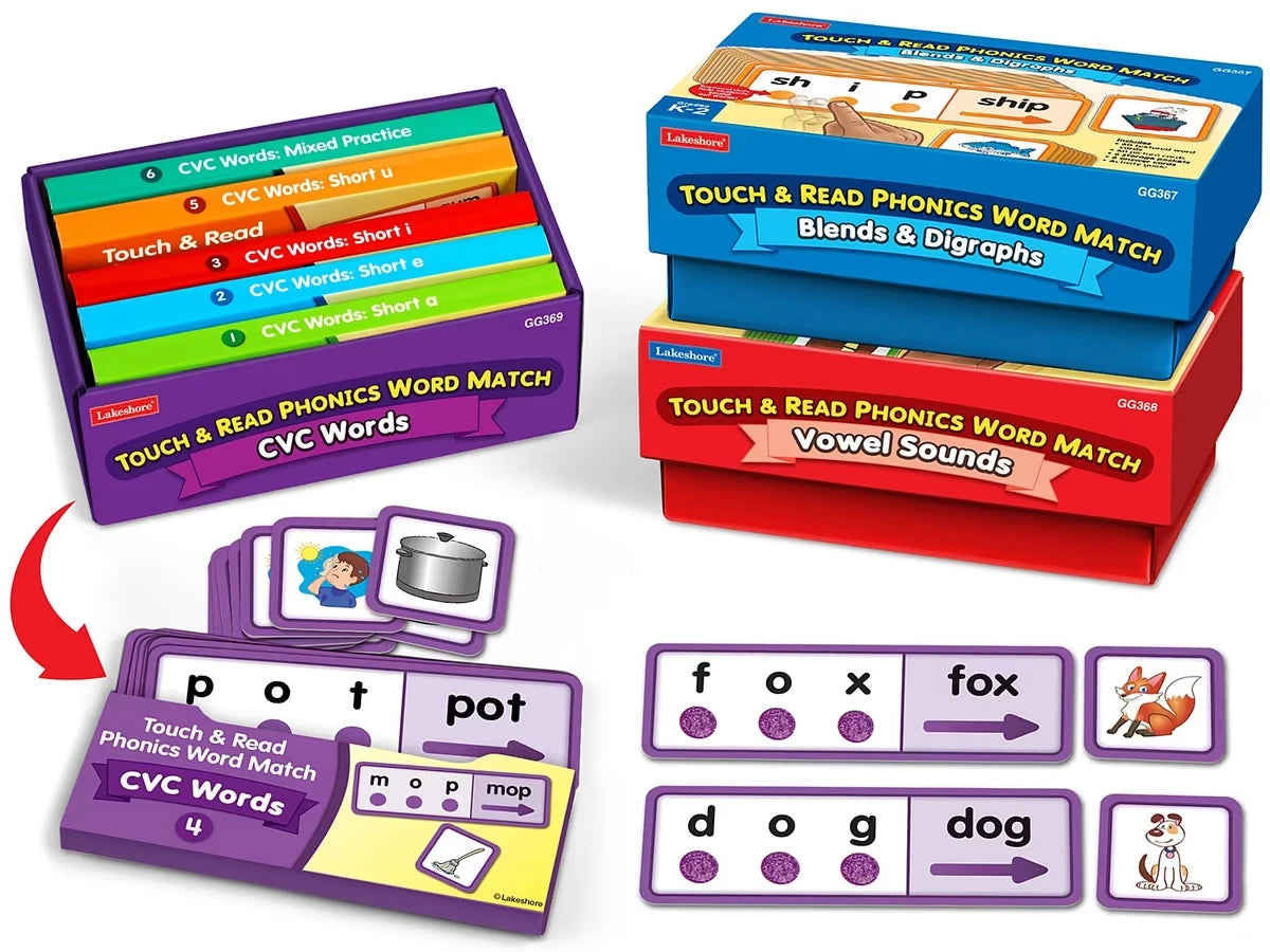 Touch & Read Phonics Word Match - Complete Set - US 4415