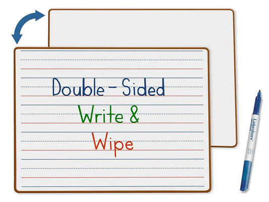 Double-Sided Learn to Print Write & Wipe Board - US 8444