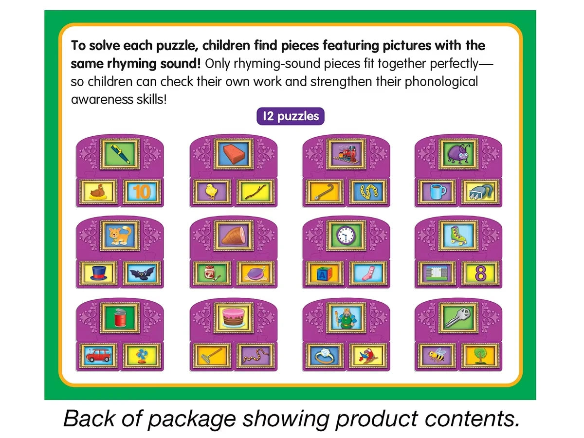 Rhyming Sounds Learning Puzzles - US 4709