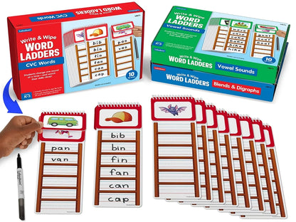 Write & Wipe Word Ladders - Complete Set - US 5498