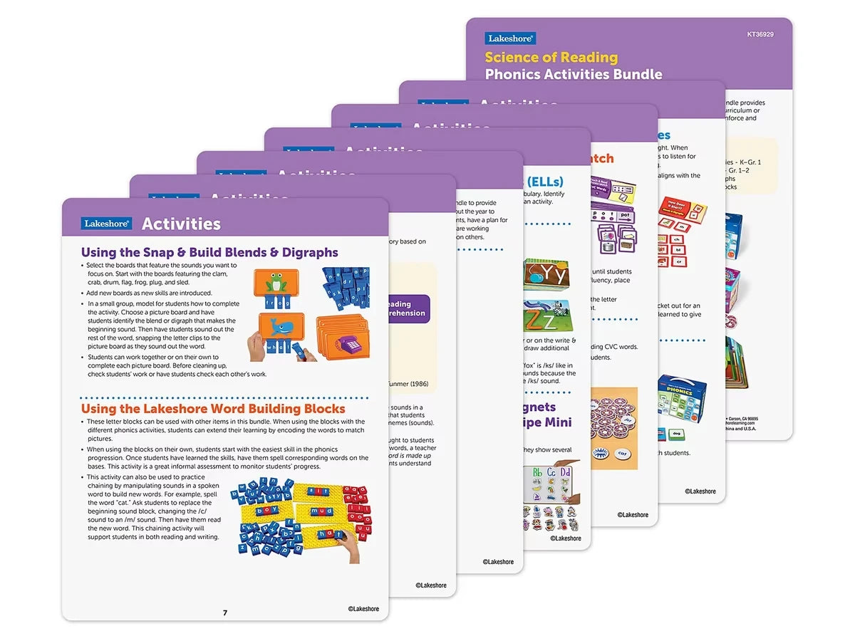 Science of Reading Phonics Activities Bundle - K-Gr. 1 - US 8861