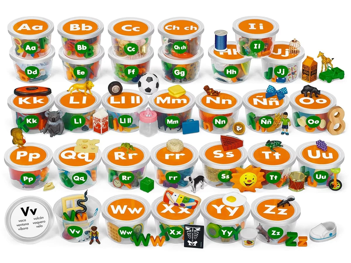 Spanish Alphabet Teaching Tubs - US 4844