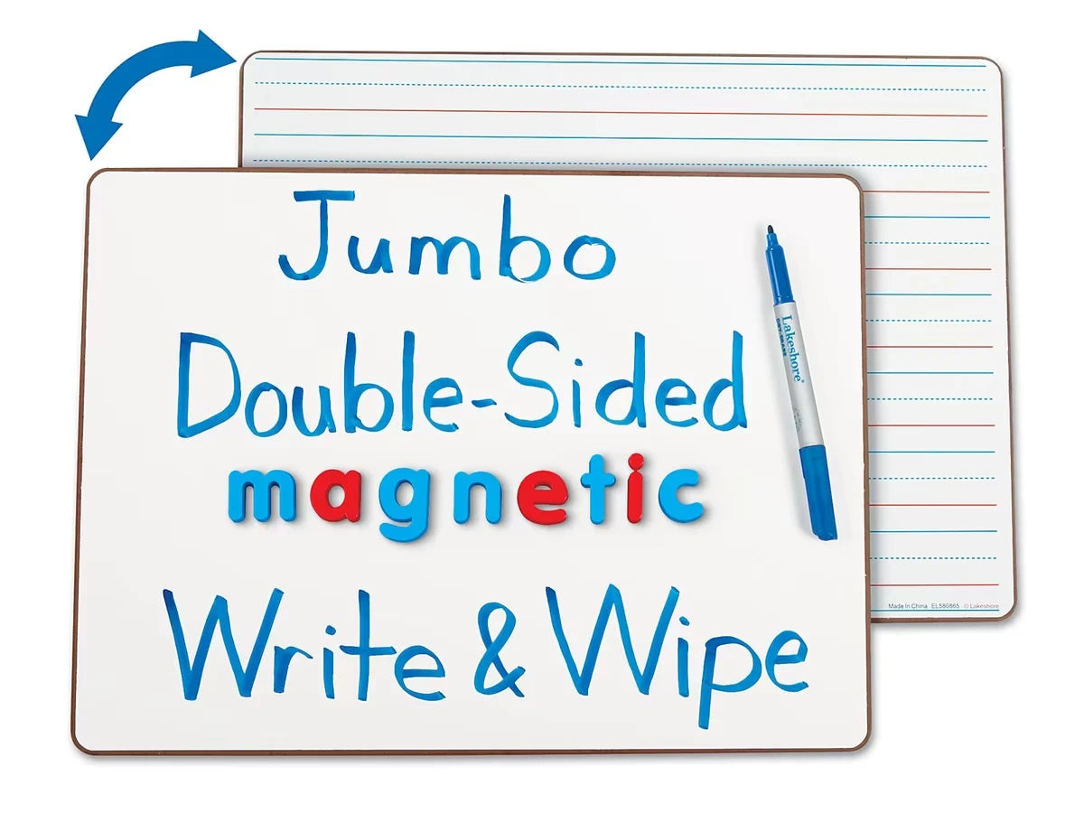 Jumbo Double-Sided Magnetic Write & Wipe Board - US 7818